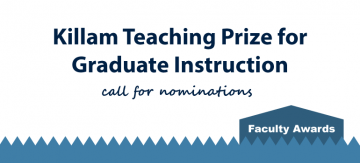 Killam Teaching Prize for Graduate Instruction
