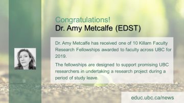 Congratulations Dr. Amy Metcalfe!