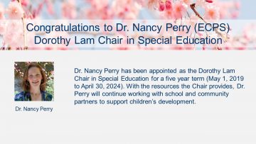 Congratulations, Dr. Nancy Perry!