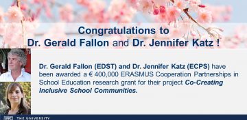 Congratulations to Dr. Gerald Fallon and Dr. Jennifer Katz