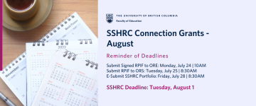 SSHRC Connection Grants – August 2023