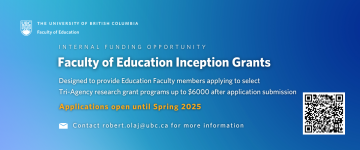 Faculty of Education Inception Grants